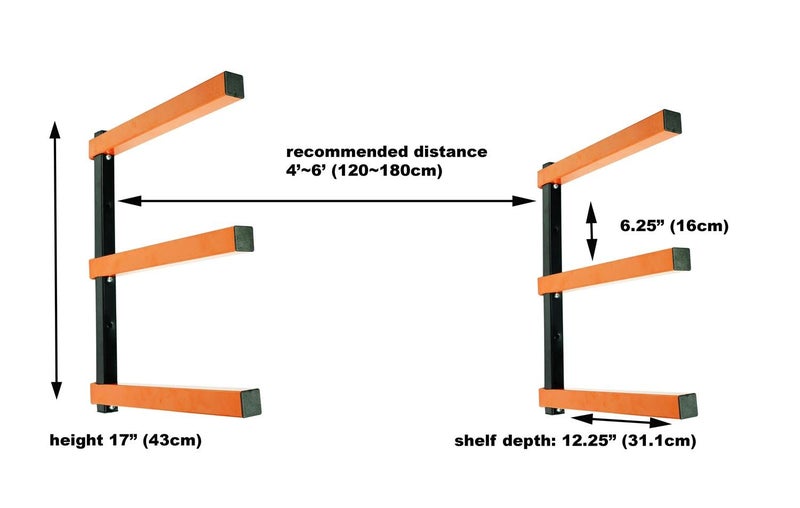 KASTFORCE KF1004 Lumber Storage Rack 3-Level System 110lbs per Level with Durable Sheet Metal Screws, Wood Rack - Image 2